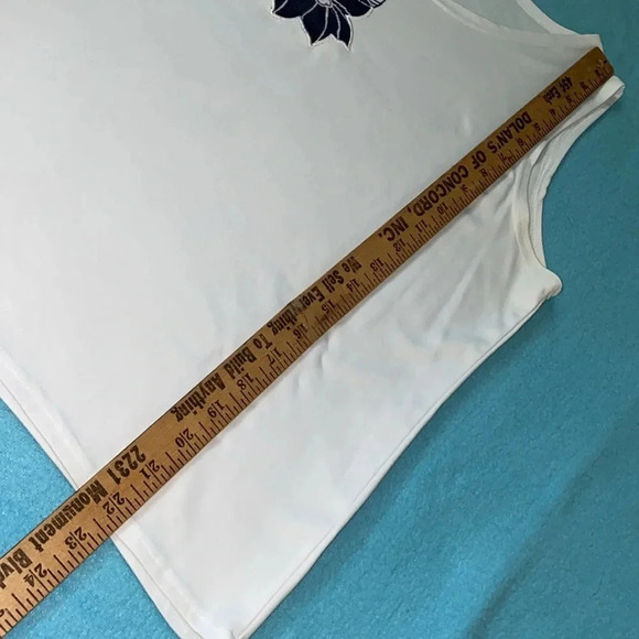 ALFRED DUNNER 2pc set floral collar button up top and embellished tank size 16 - Picture 15 of 15